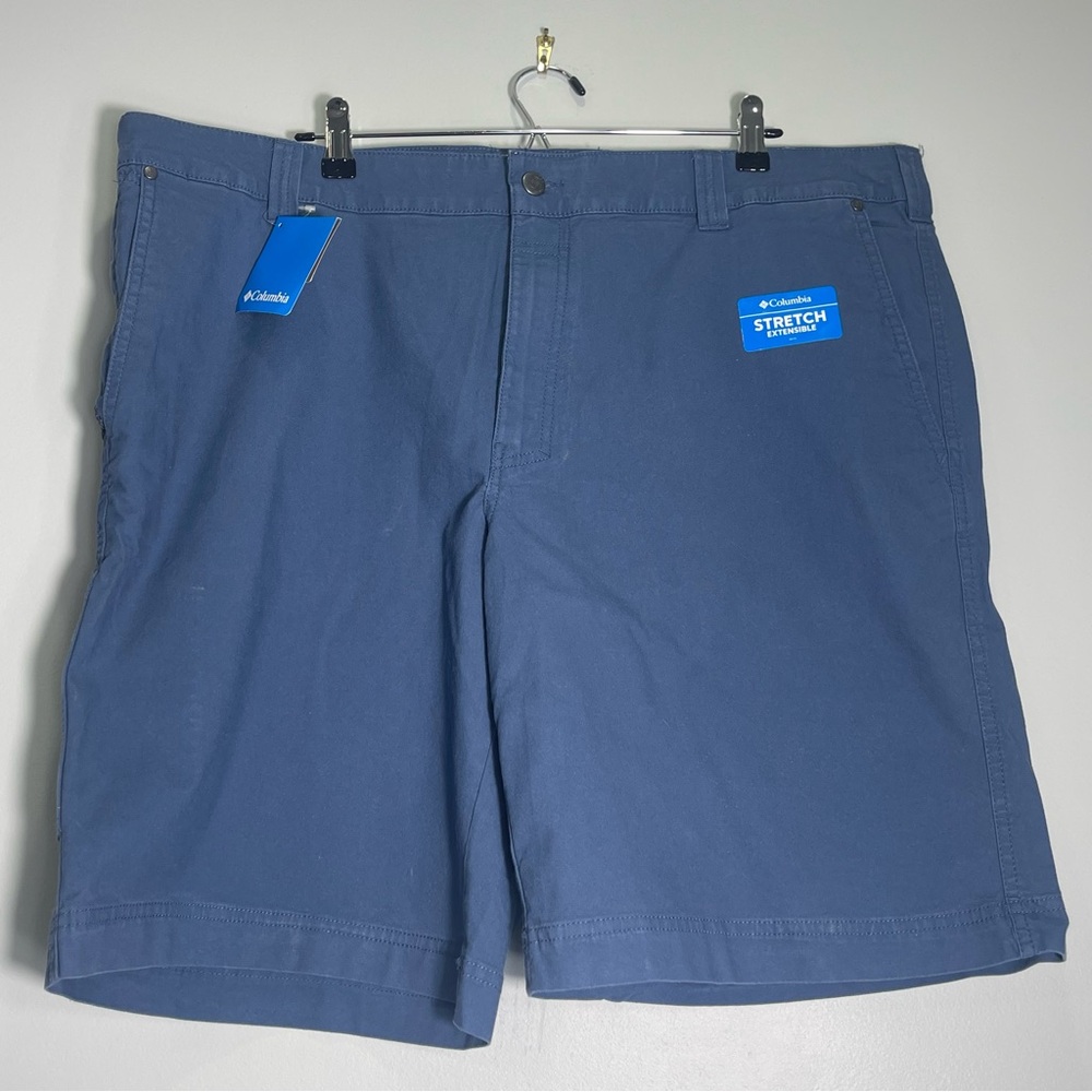COLUMBIA Men's Flex Roc Shorts Blue Stretch Size 42 Reg